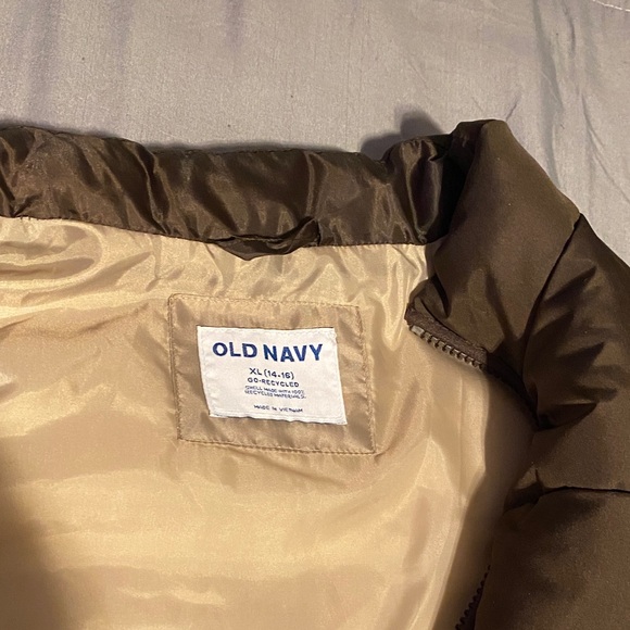 Old Navy Kids Puffer Vests - Brown and Navy - Picture 2 of 3